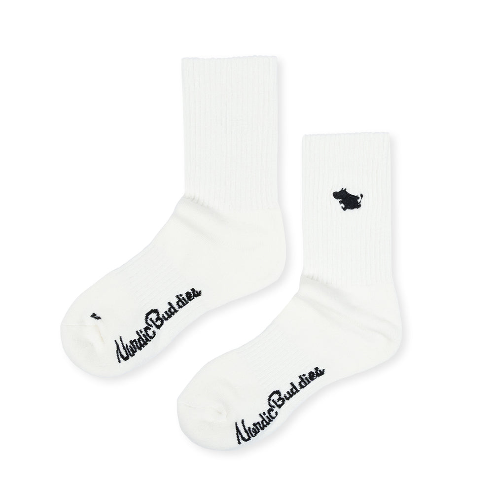Moomintroll Tennis Socks 36-42 White - The Official Moomin Shop