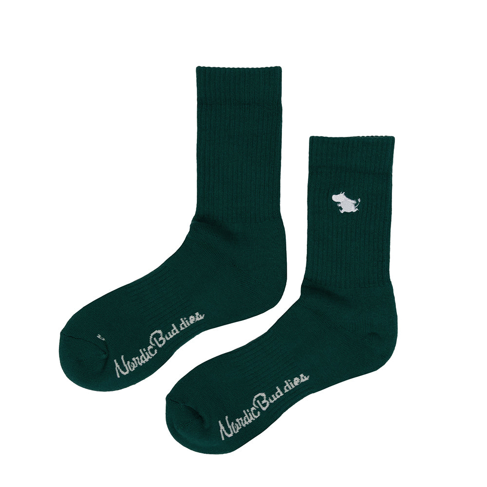Moomintroll Tennis Socks 36-42 Darkgreen - The Official Moomin Shop