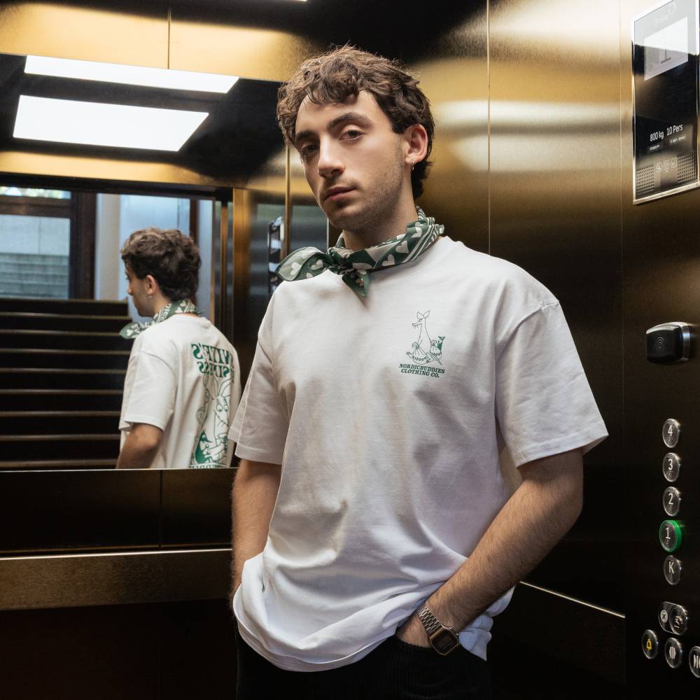 Moomintroll & Snorkmaiden Love Scarf Green - The Official Moomin Shop