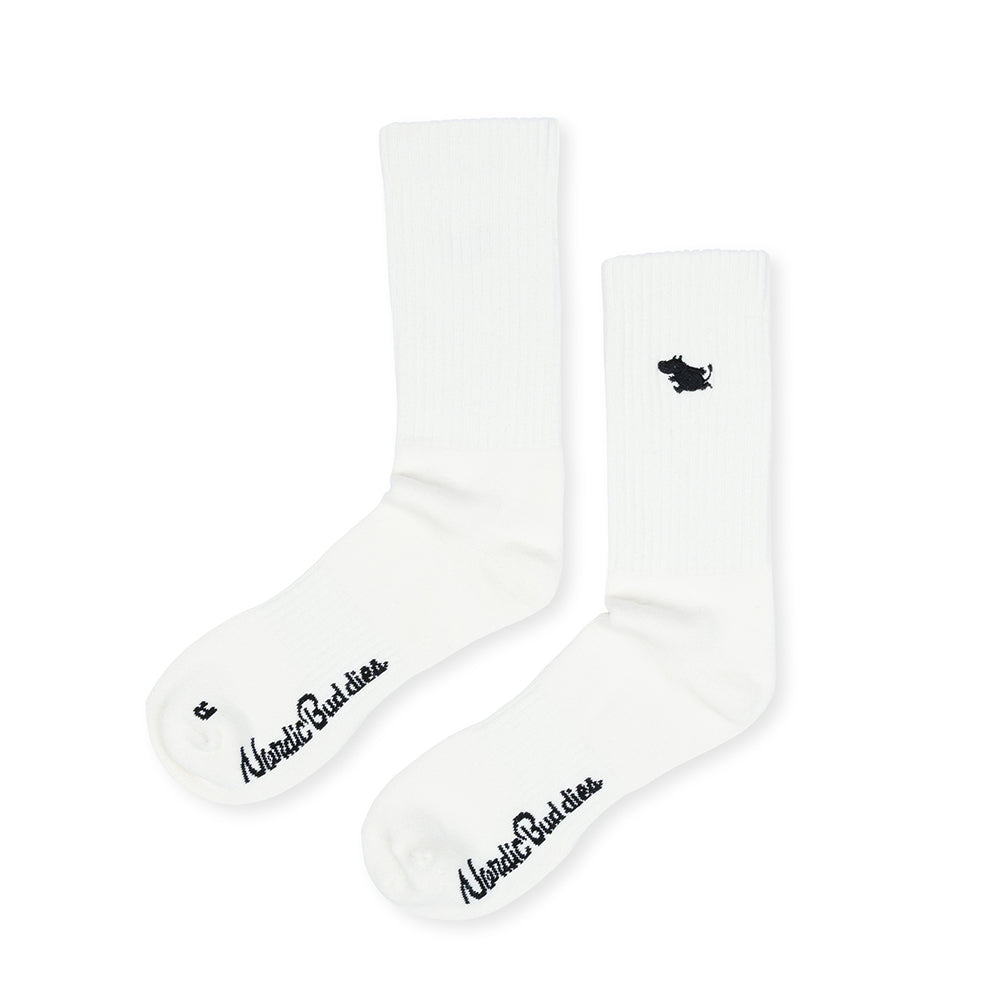 Moomintroll Tennis Socks 40-45 White - The Official Moomin Shop