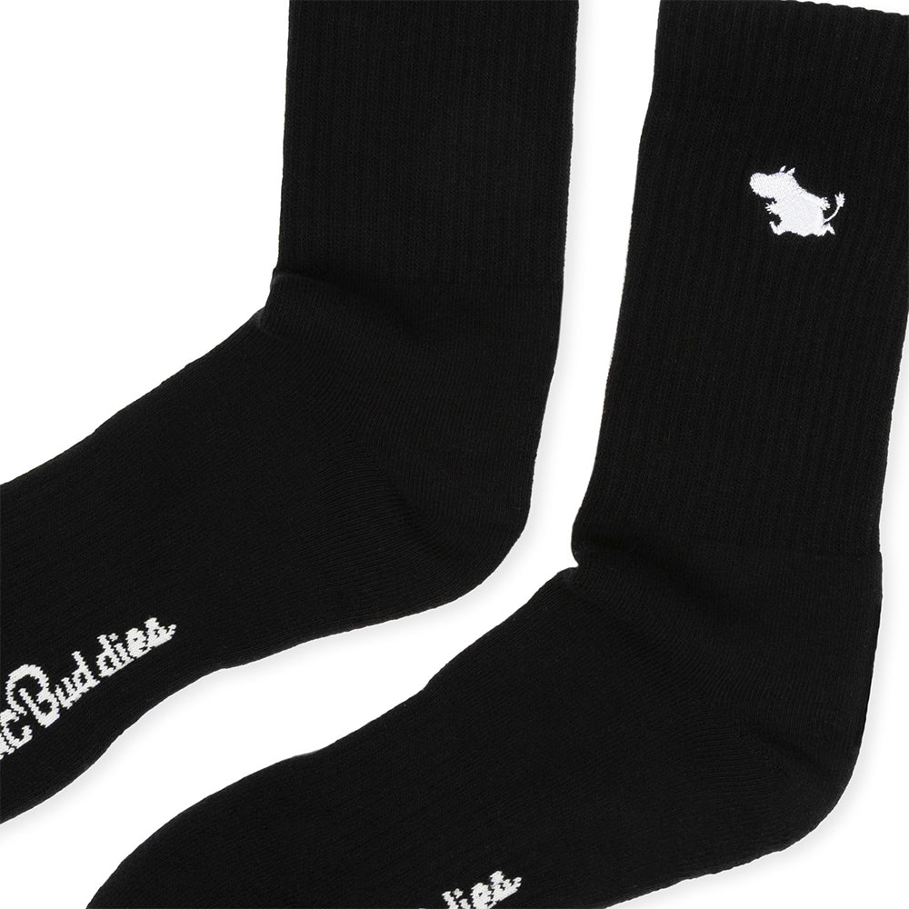 Moomintroll Tennis Socks 40-45 Black - The Official Moomin Shop