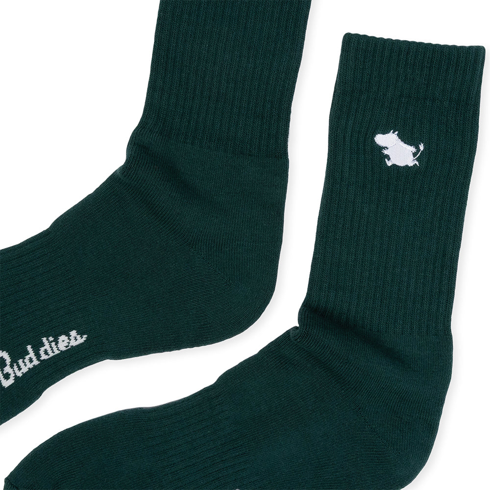 Moomintroll Tennis Socks 40-45 Darkgreen - The Official Moomin Shop