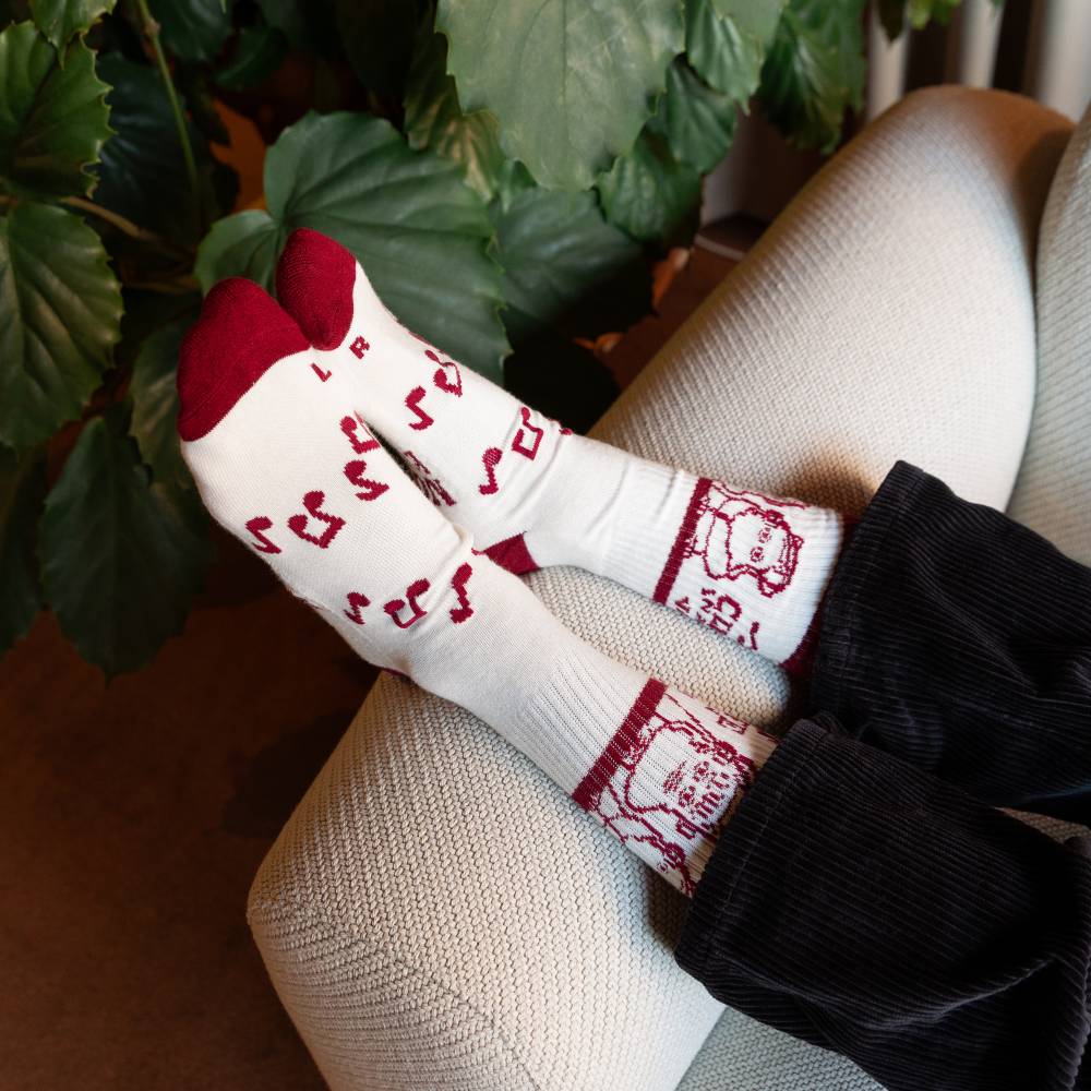 Moomin Club Life Active Socks 40-45 Red - The Official Moomin Shop