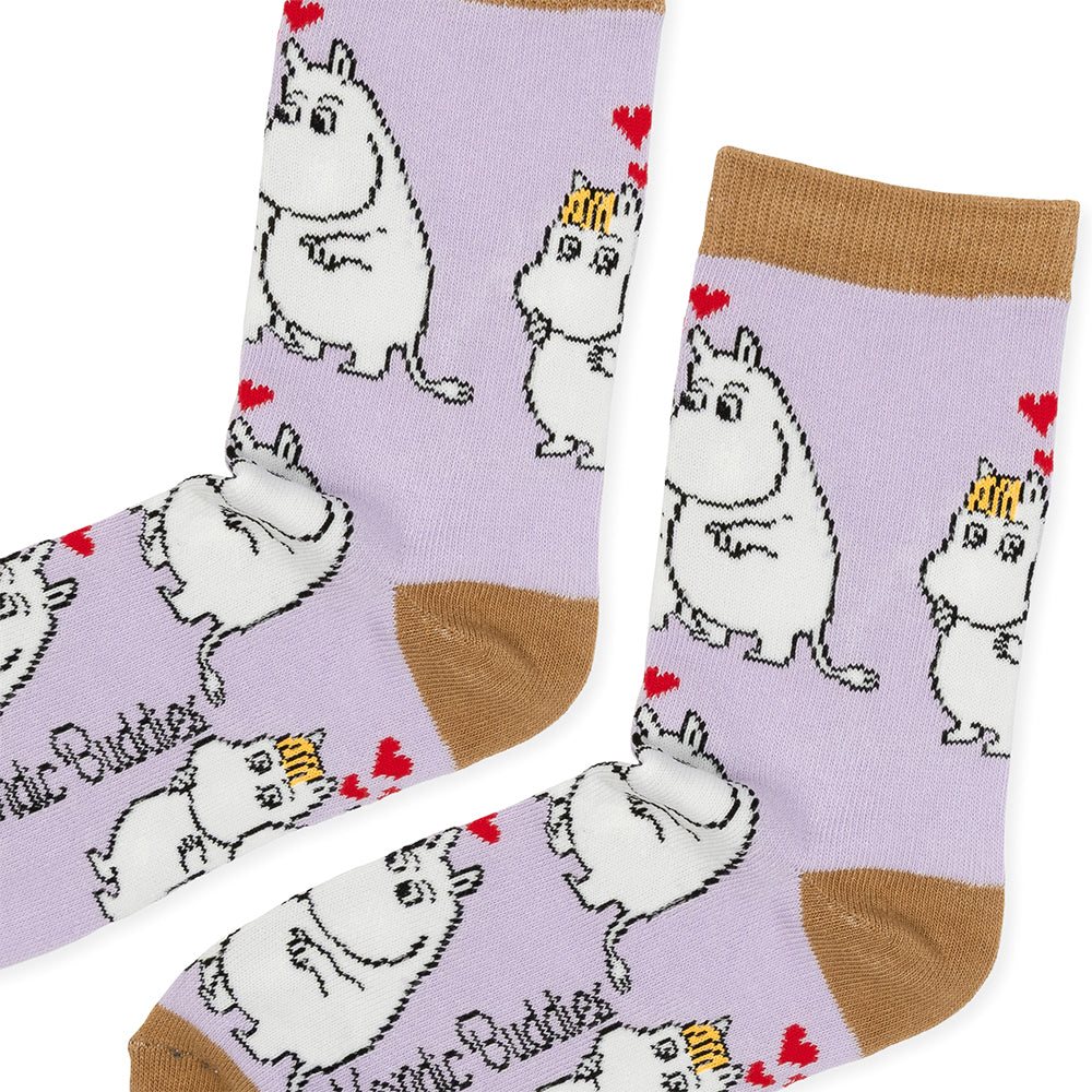 Moomins Love 36-42 Socks Violet - The Official Moomin Shop