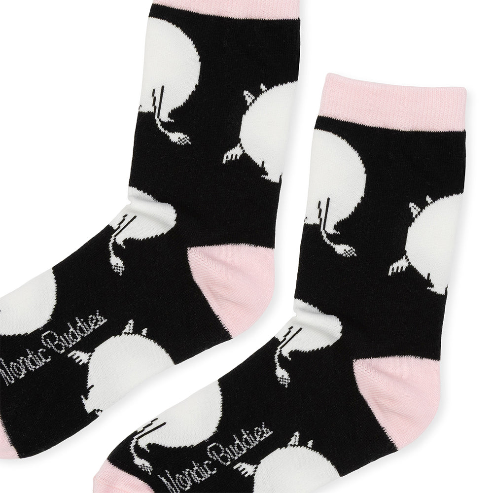 Moomintroll's Butt 36-42 Socks Black - The Official Moomin Shop