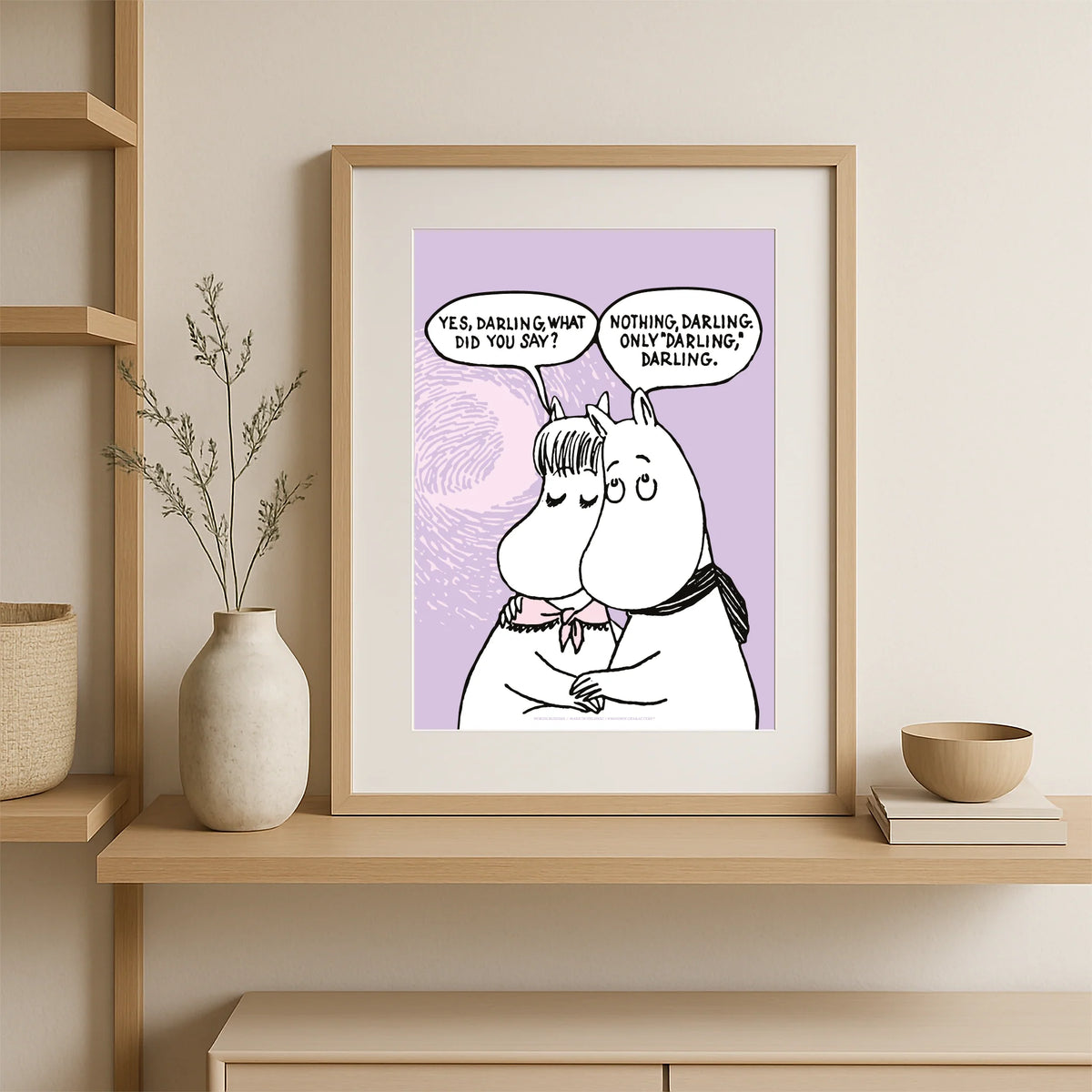 Plakat Mummiparet Darling - Nordicbuddies