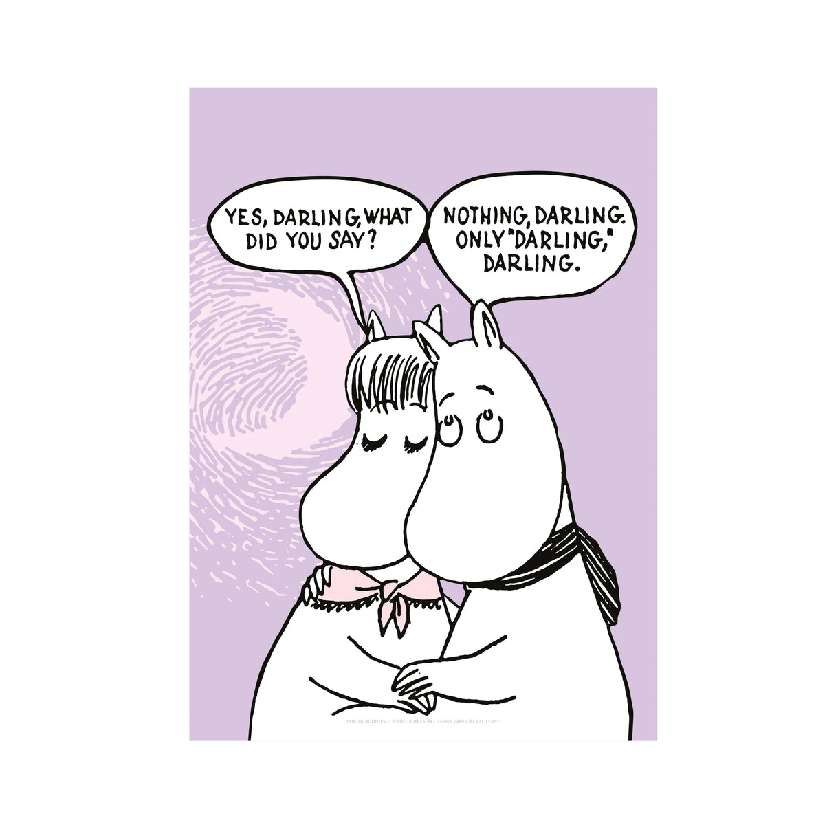 Plakat Mummiparet Darling - Nordicbuddies