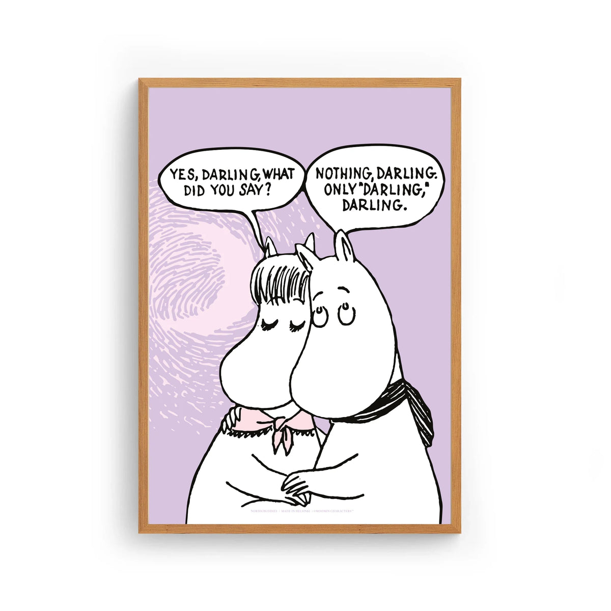 Plakat Mummiparet Darling - Nordicbuddies
