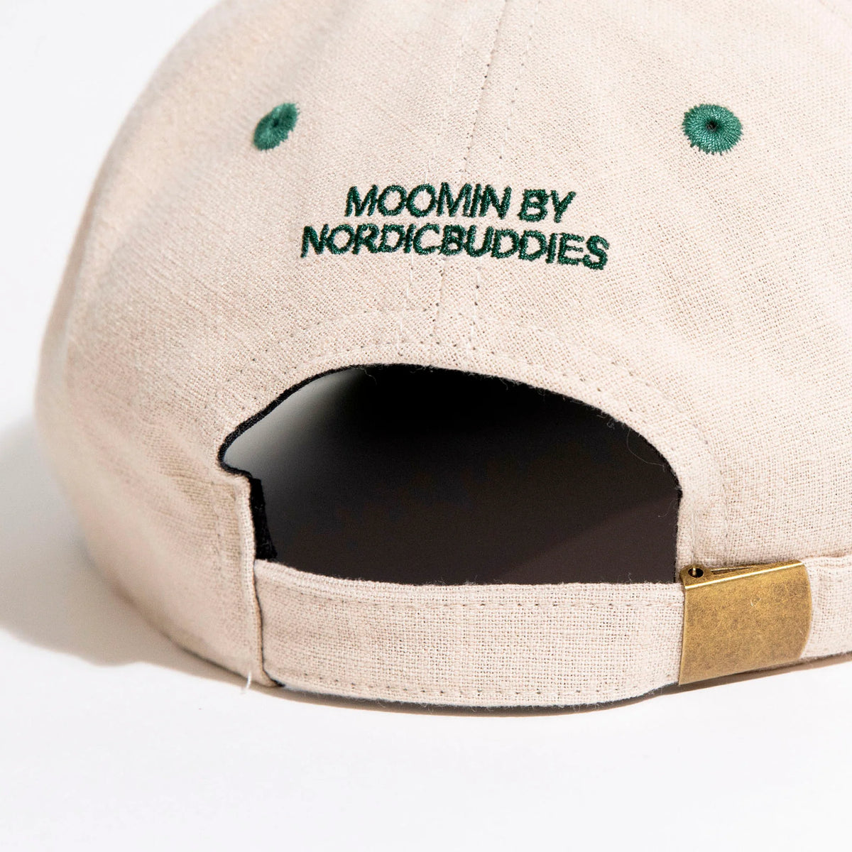 Mummi Caps Flower Beige/Mørkegrønn - Nordicbuddies