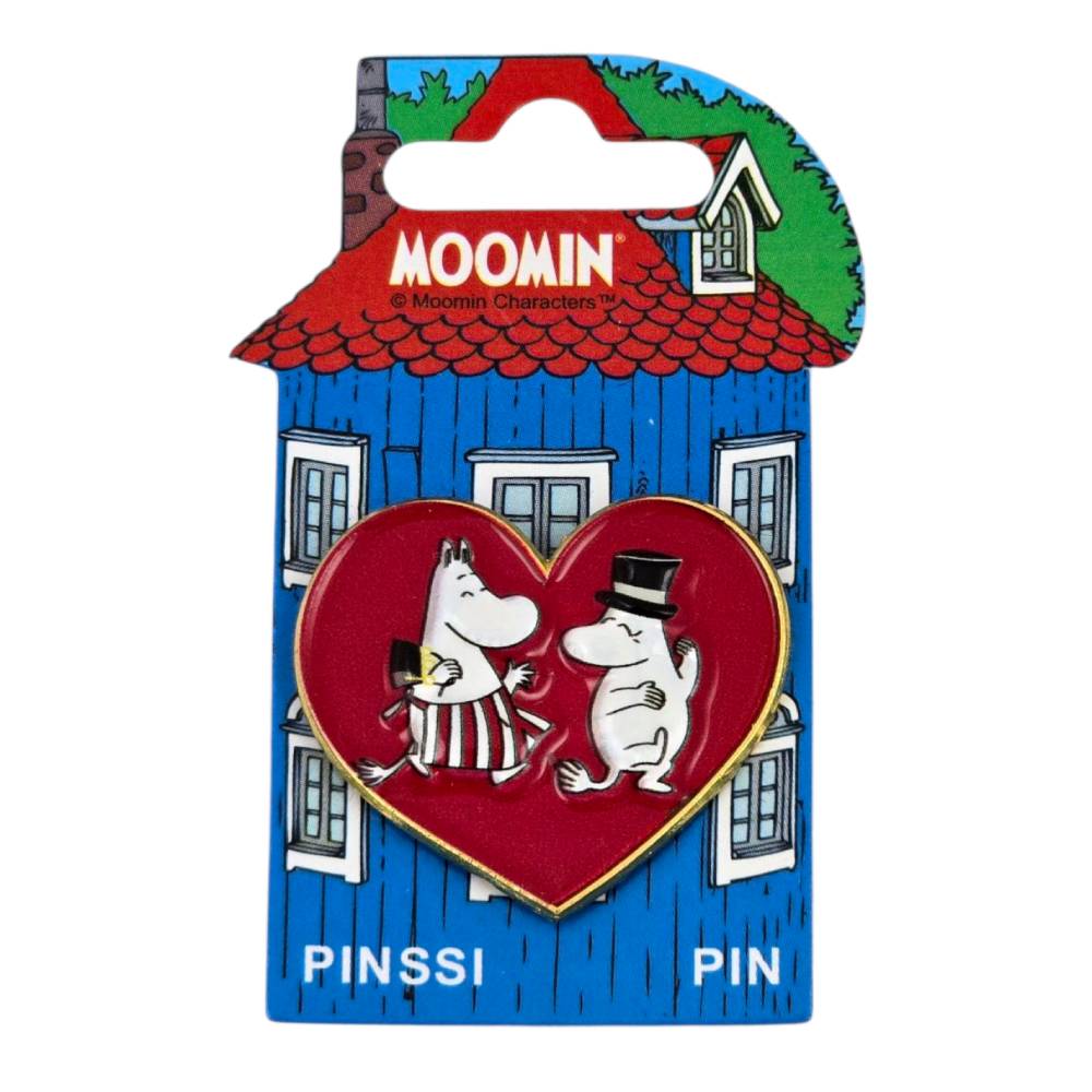 Moominmamma & Moominpappa Heart Pin Badge 3D - The Official Moomin Shop