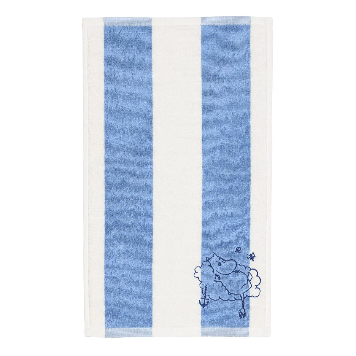 Mummi håndkle 30x50cm Mummitroll blå stripet