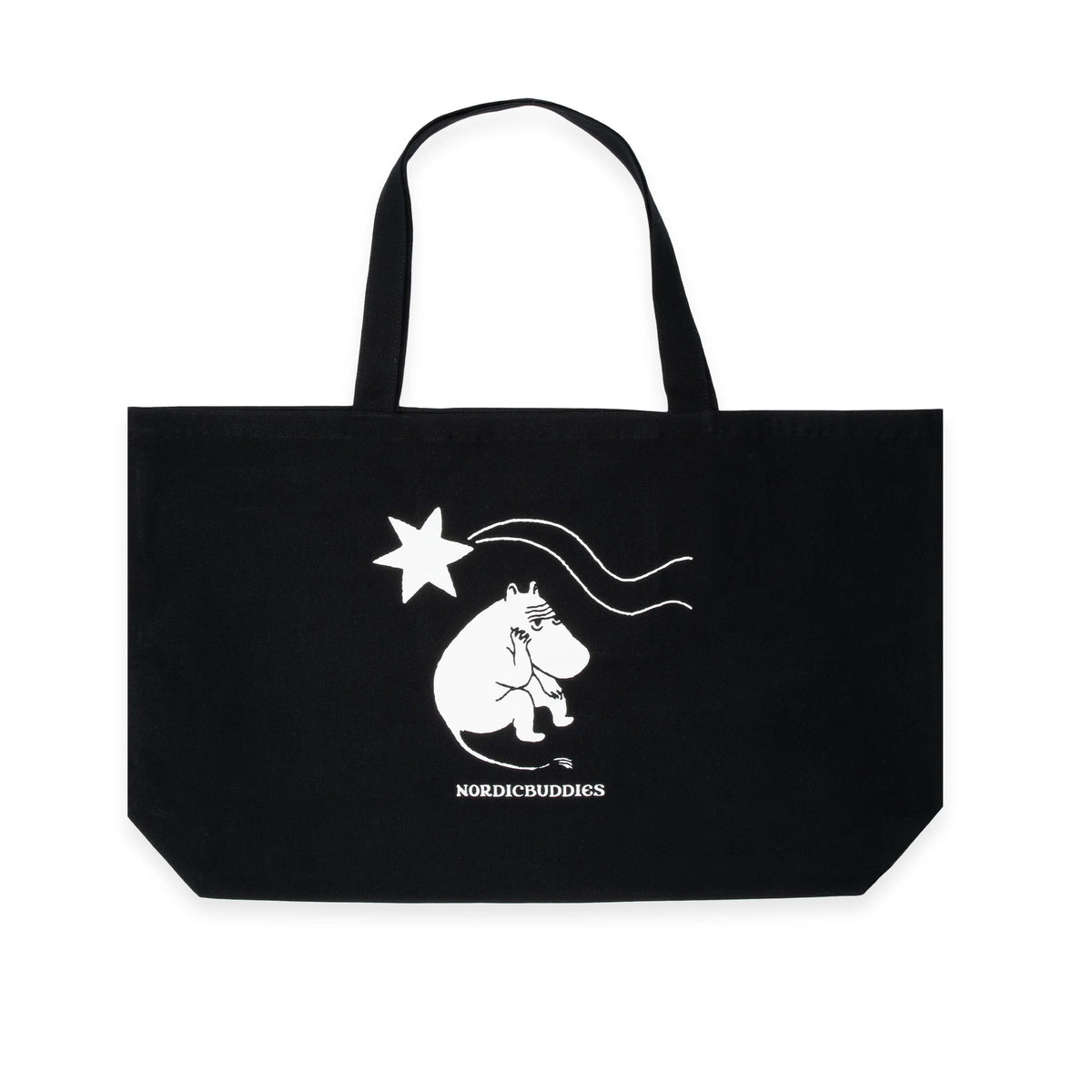 Ekstra Stor Tote Bag Mummi Novels Svart - Nordicbuddies
