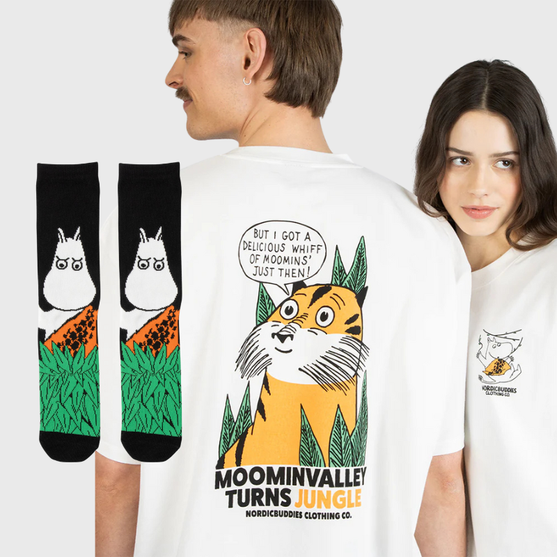 T-shirt og sokker Jungel sett