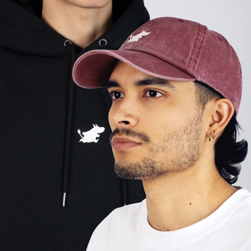 Svart Hoodie og caps sett