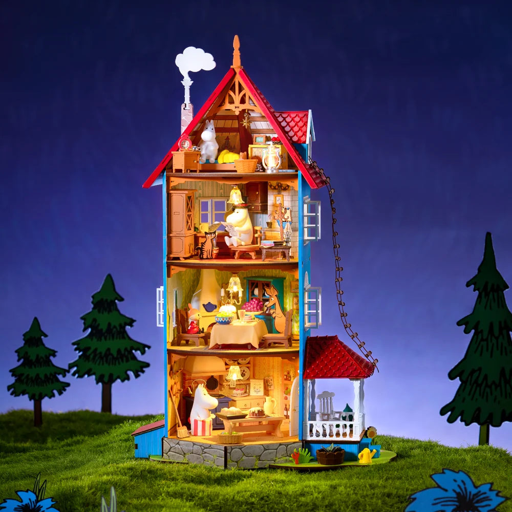 Mummihuset DIY 3D dukkehus