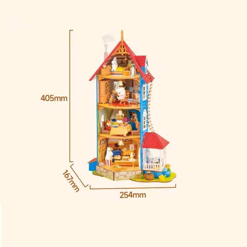 Mummihuset DIY 3D dukkehus