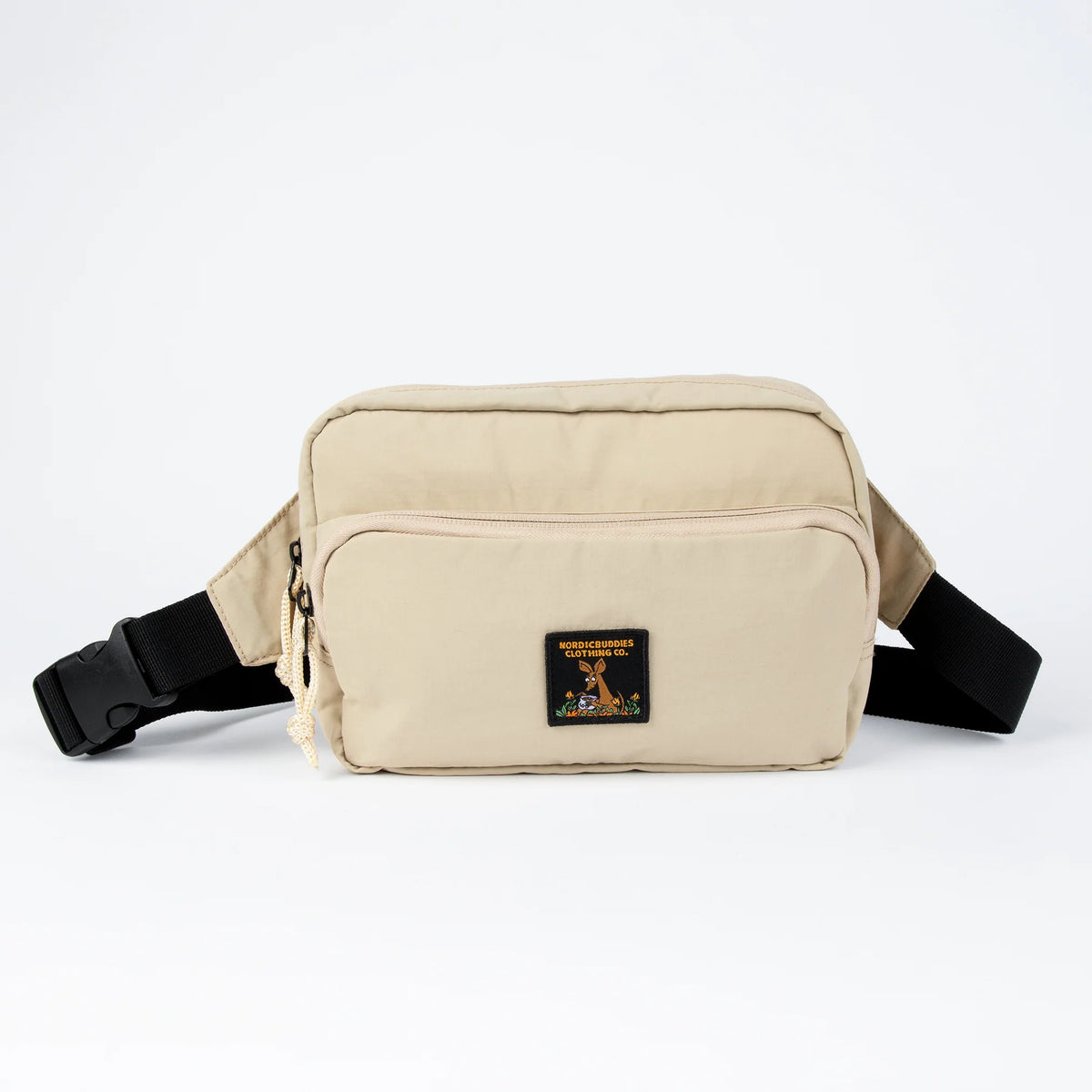 Sniff Retro Waist Bag Beige - Nordicbuddies