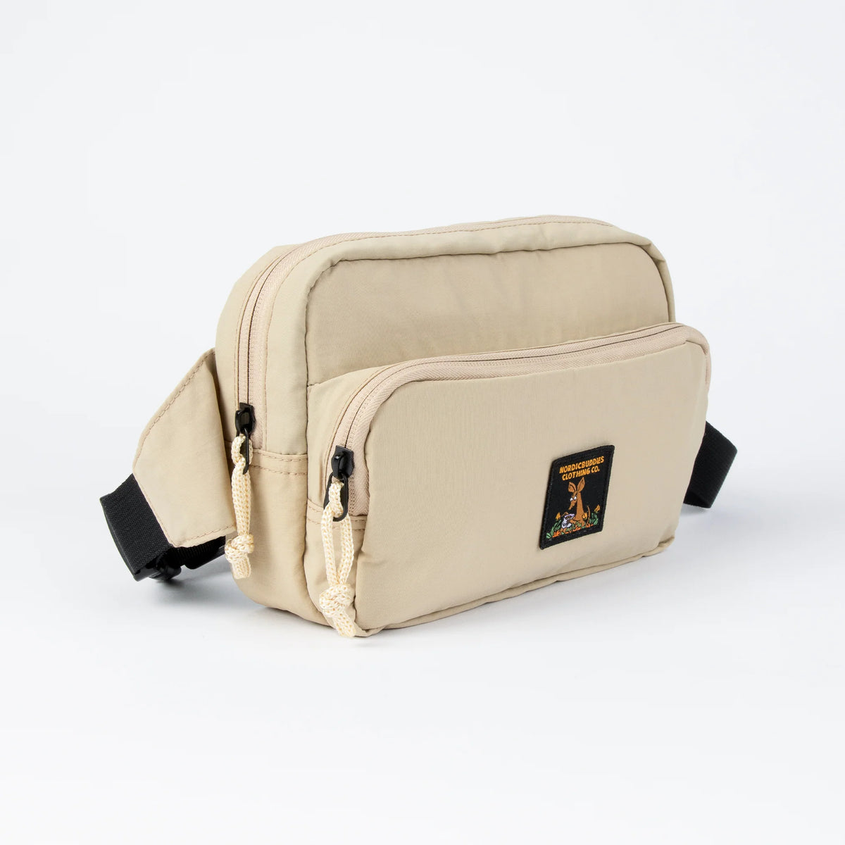 Sniff Retro Waist Bag Beige - Nordicbuddies