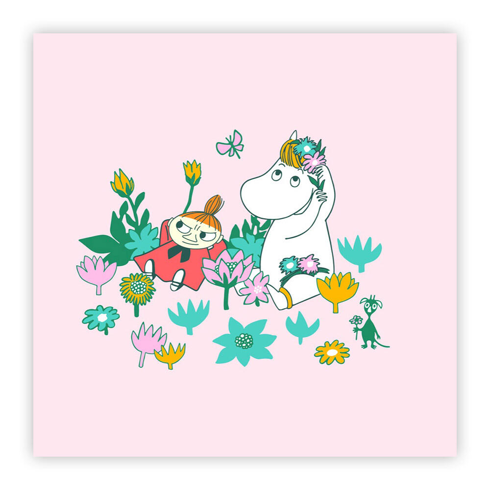 Servietter Snorkfrøken og Lille My rosa 33x33 cm