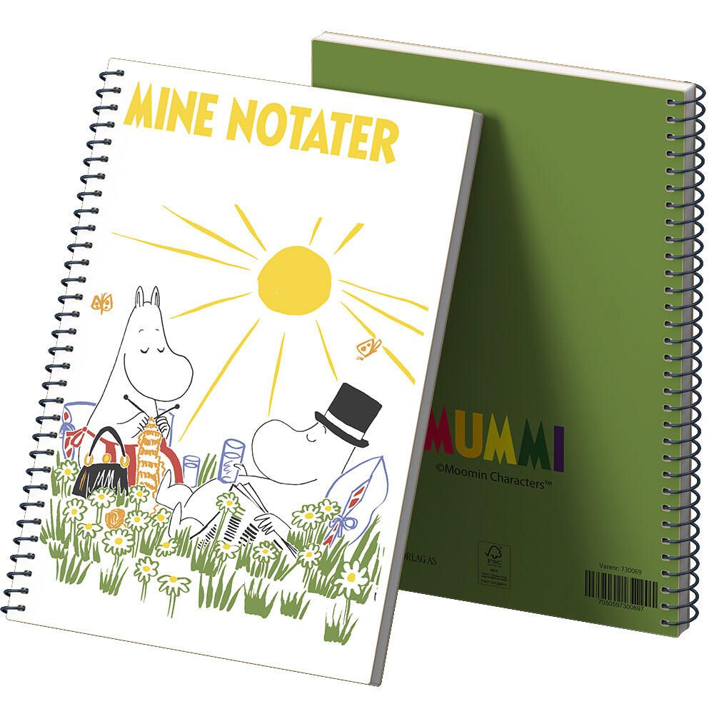Mummi Notatbok A5 Mine notater Sol - Inspirasjon Forlag