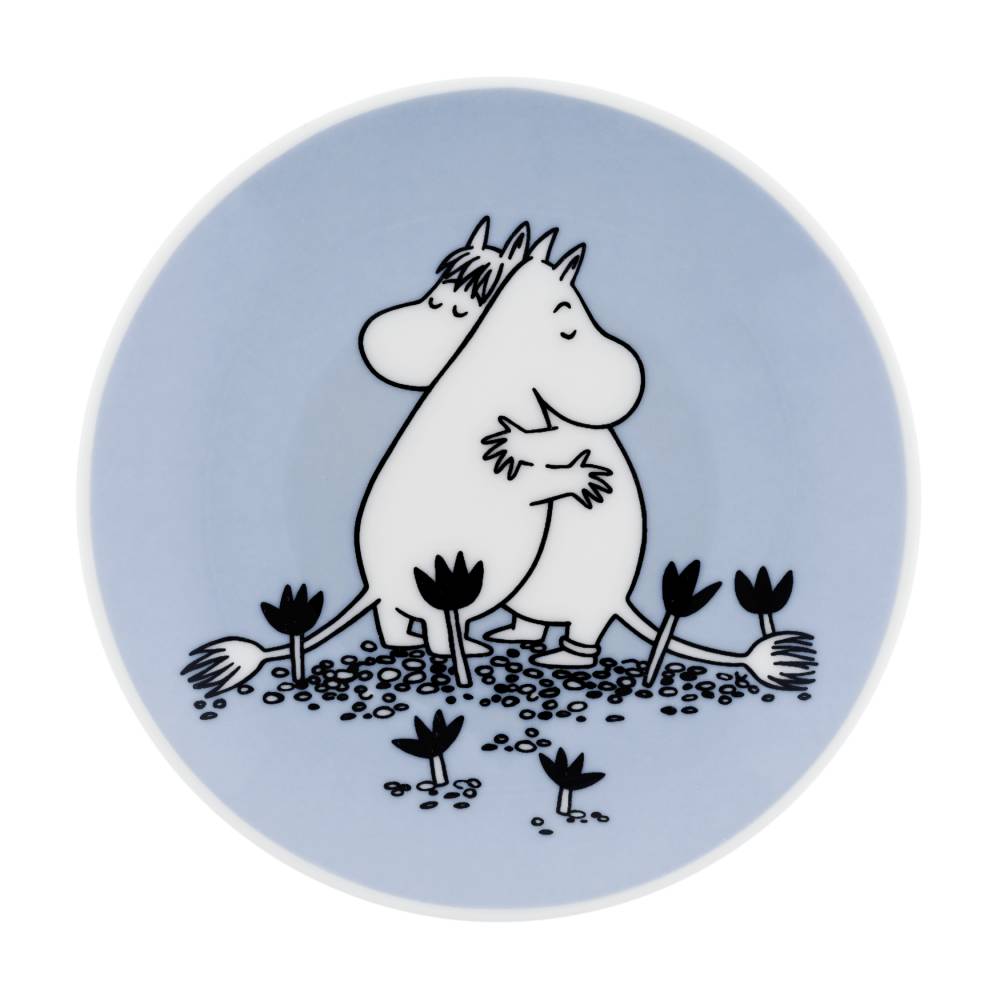Mummi Blå Kjærlighet Mini Tallerken 10,5 cm - Moomin Arabia
