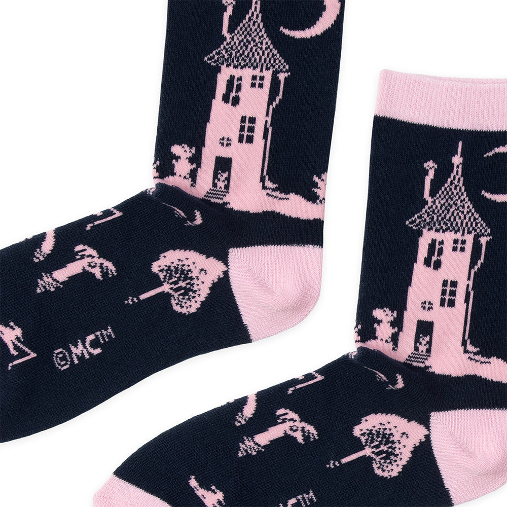 Moomin 80 Sokker Damer Mørkeblå - Nordicbuddies
