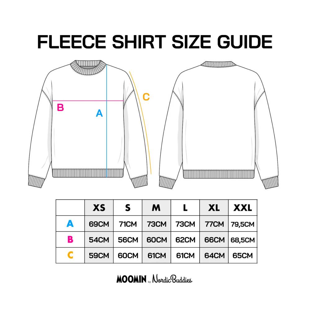 Mummitroll Fleece Voksen Hvit - Nordicbuddies