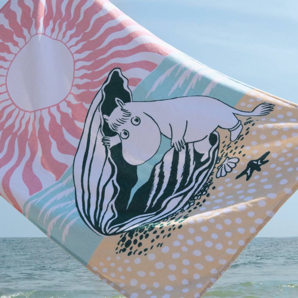 Moomin Stranddag Strandhåndkle 93x150cm - Moomin Arabia