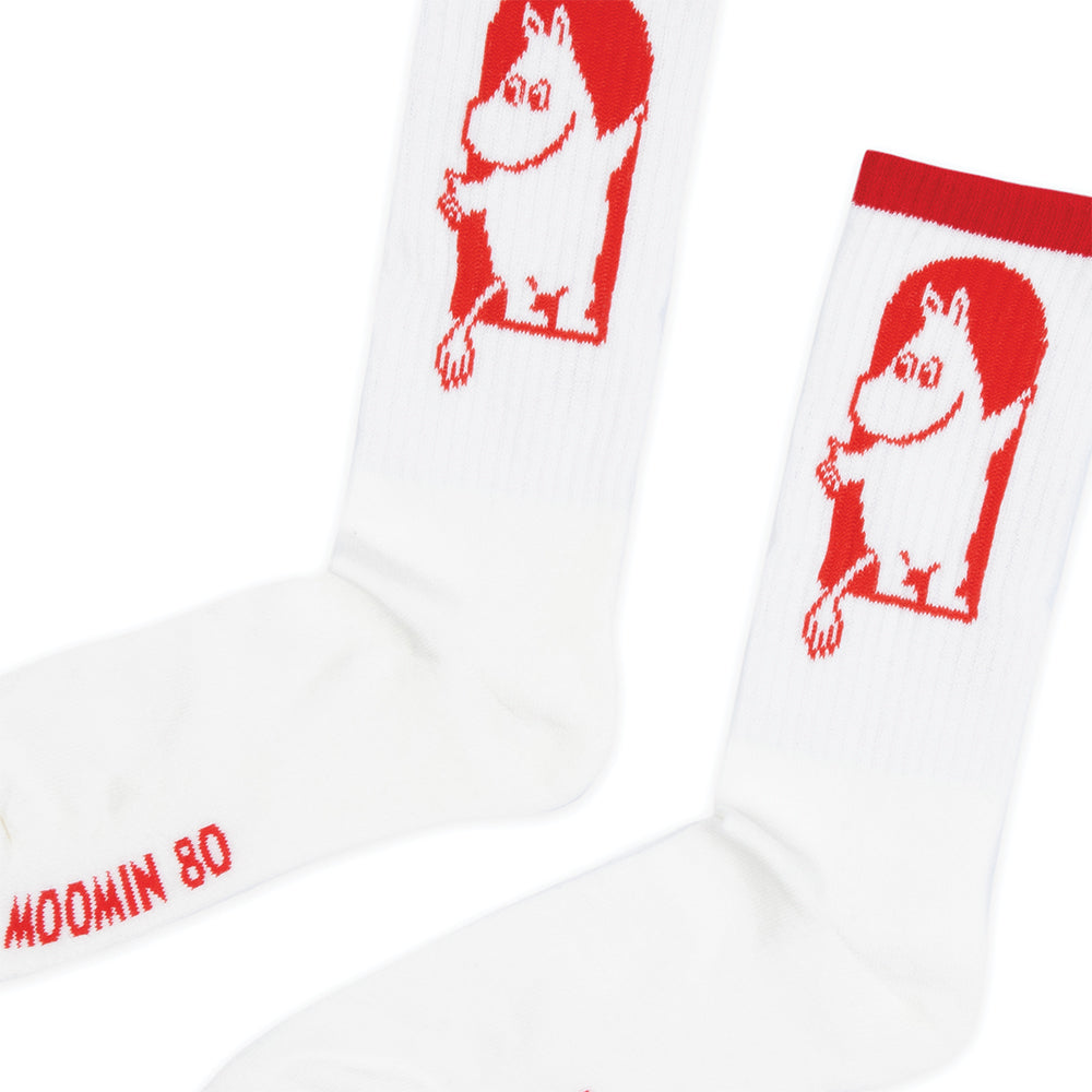 MOOMIN 80 Sokker Mummitroll Hvit 40-45 - Red Cross