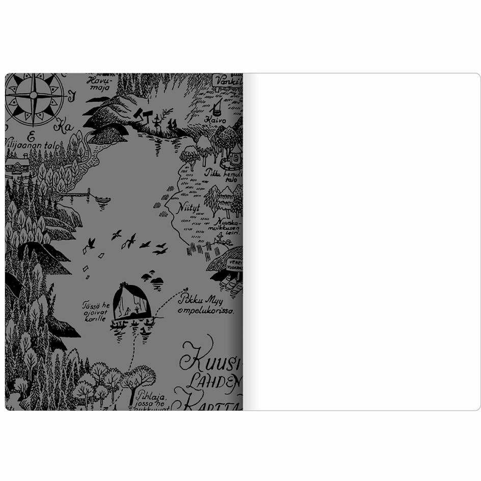 Moomin Kuusilahti Map Notebook A5 - The Official Moomin Shop