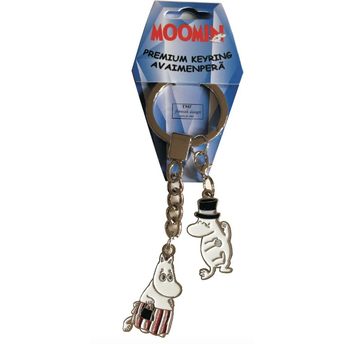 Moominmamma & Moominpappa Metal Keyring - The Official Moomin Shop