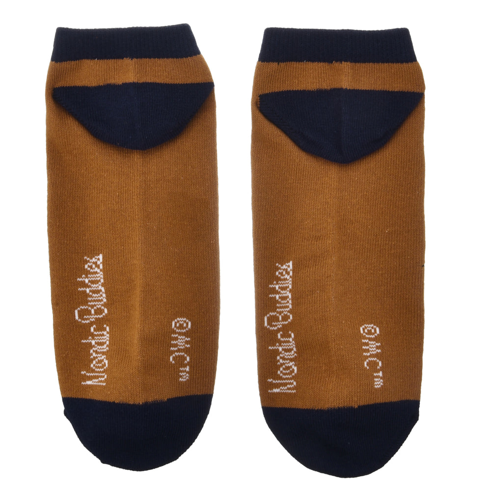 Snusmumrikken Menn Ankle Sokker Brun - Nordicbuddies