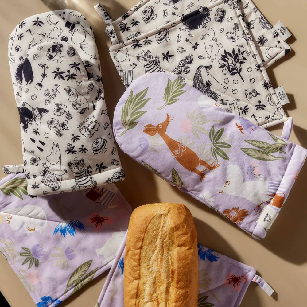 Mummi Party Grytekluter sett av 2 Off-White - Moomin Arabia