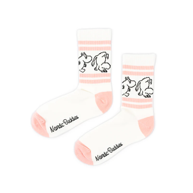Mummi Sokker Mummitroll Rosa Retro Nordicbuddies