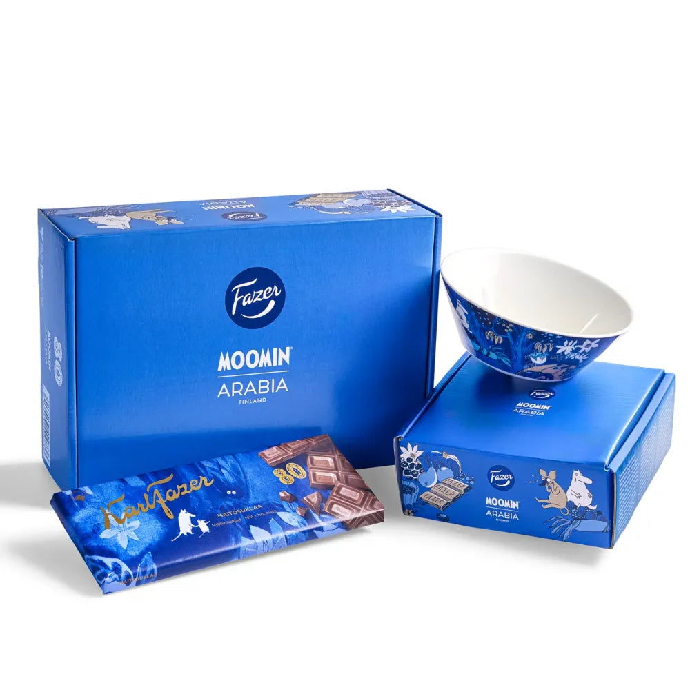 Moomin 80 Anniversary Bowl & Chocolate - The Official Moomin Shop