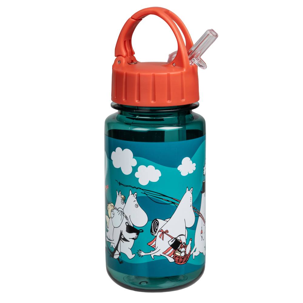 Mummi Drikkeflaske Sommer i hagen 3,5dl Teal - Martinex