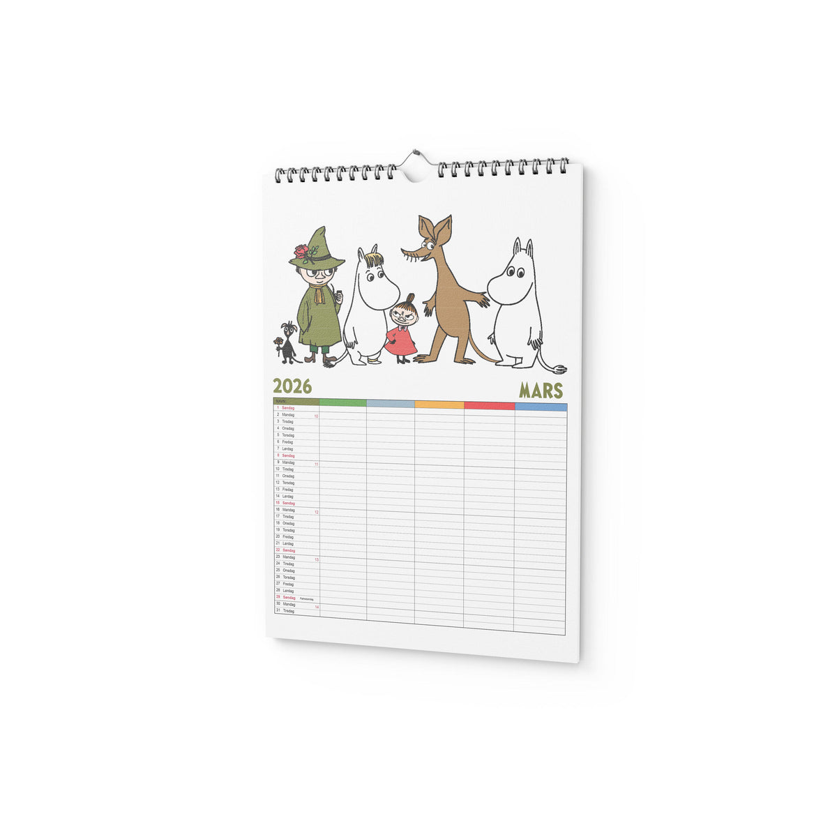 Mummi Familiekalender 2026