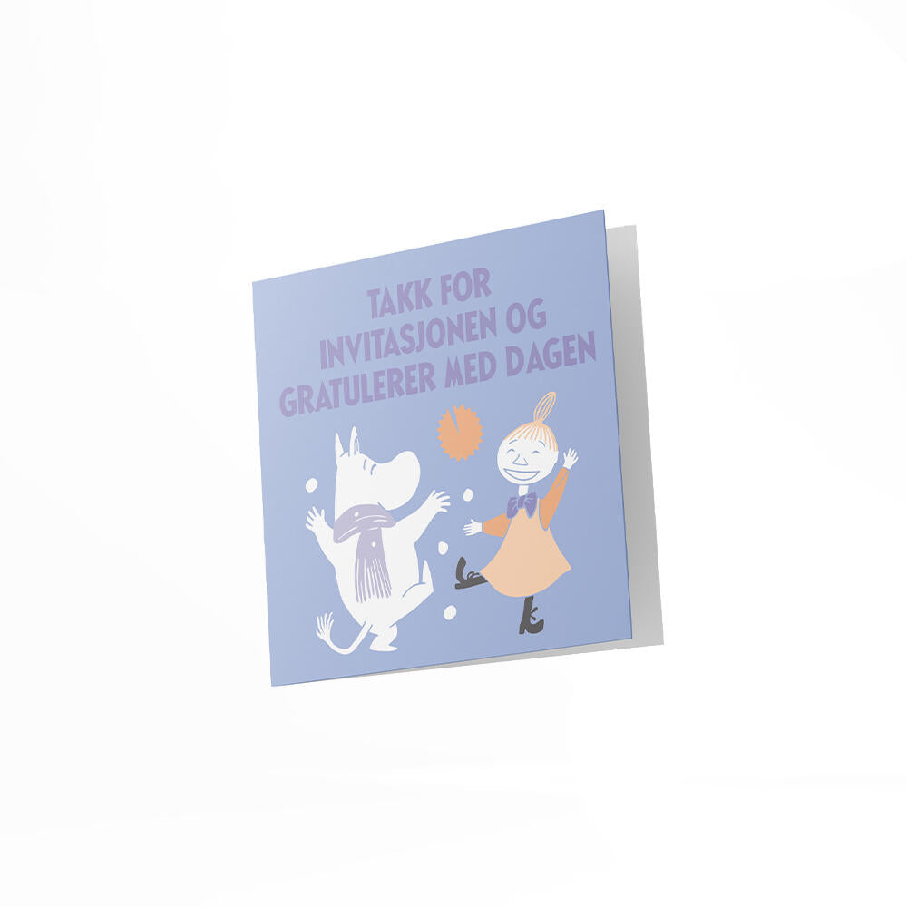 Mummi dobbeltkort - Takk for invitasjon