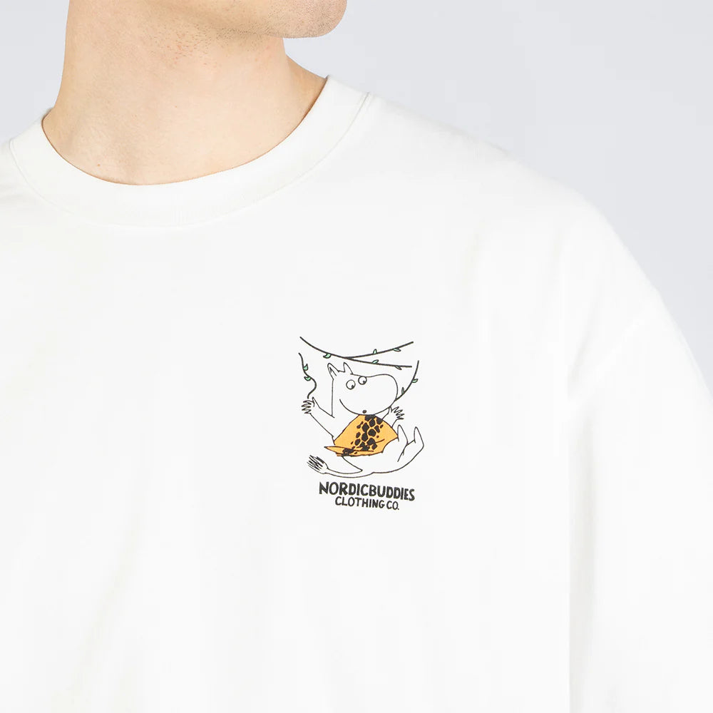 Moomin 80 Collection T-skjorte Tiger hvit - Nordicbuddies