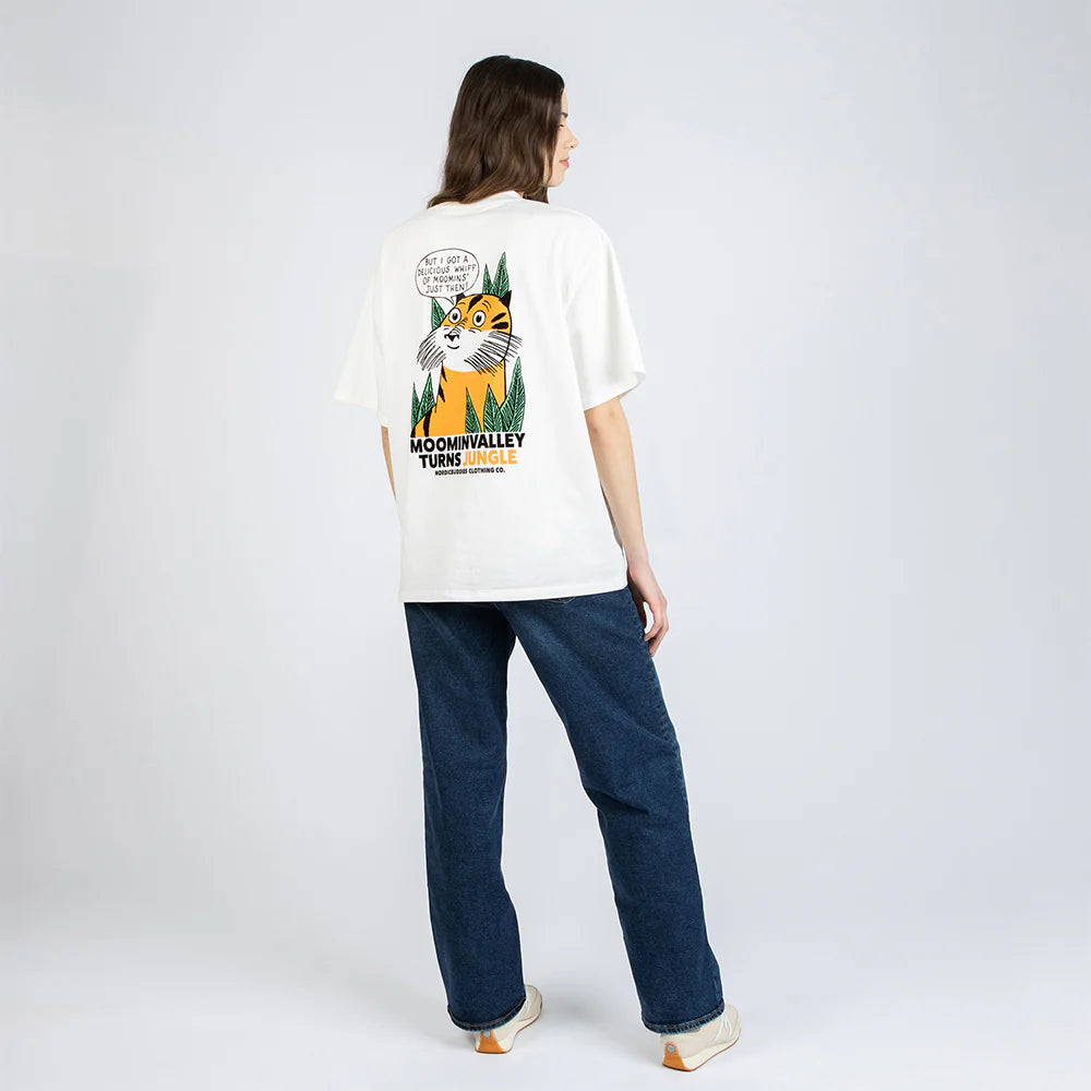 Moomin 80 Collection T-skjorte Tiger hvit - Nordicbuddies