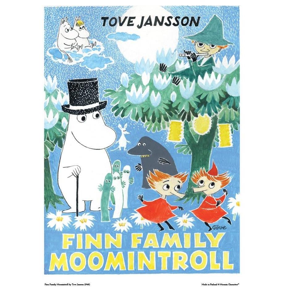 Mummi Plakat Finn Family Moomintroll 100 x 70 cm